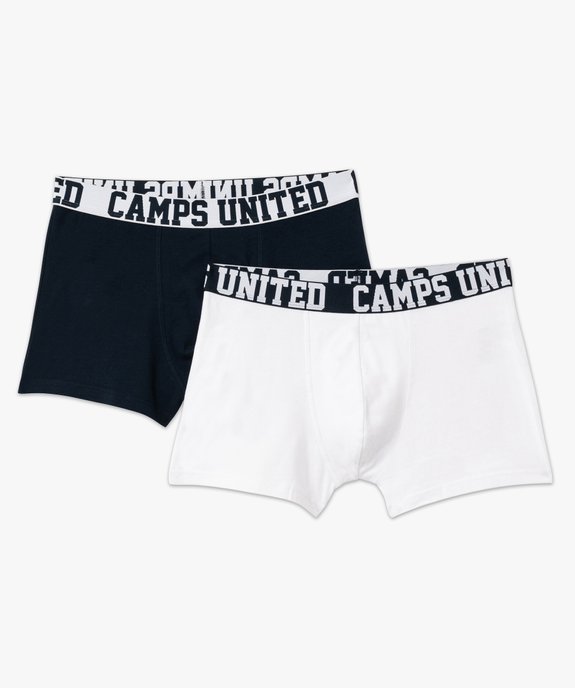 Boxer en coton stretch unis homme (lot de 2) - Camps United vue5 - CAMPS G4G - GEMO