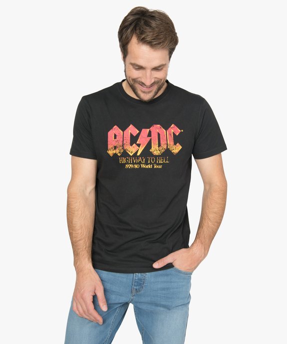 Tee-shirt homme à manches courtes imprimé - AC/DC vue1 - ACDC - GEMO