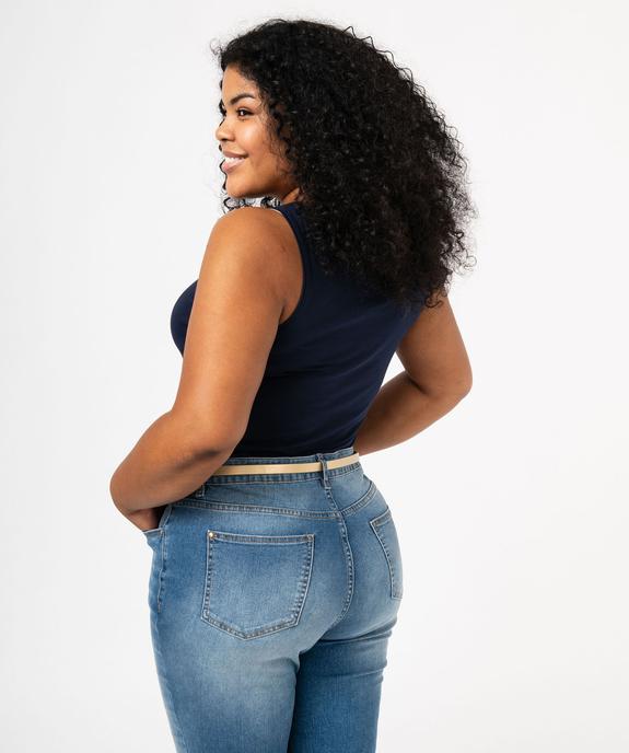 Débardeur à col rond uni femme grande taille vue3 - GEMO 4G GT - GEMO