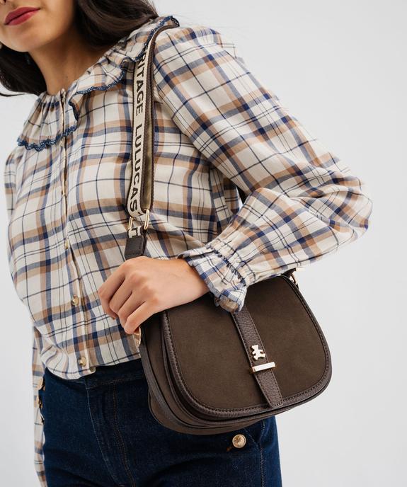 Sac besace avec deux bandoulières amovibles femme - LuluCastagnette vue4 - LULU CASTAGNETT - GEMO
