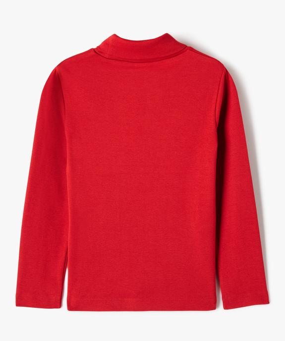 Tee-shirt col montant manches longues garçon vue3 - GEMO 4G GARCON - GEMO
