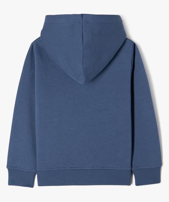 Sweat à capuche intérieur molletonné garçon vue4 - GEMO (ENFANT) - GEMO