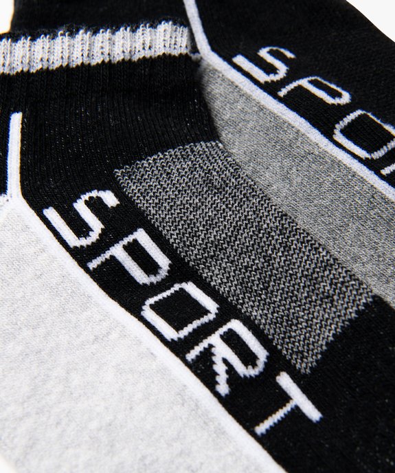 Chaussettes de sport courtes homme (lot de 3) vue2 - GEMO(HOMWR HOM) - GEMO