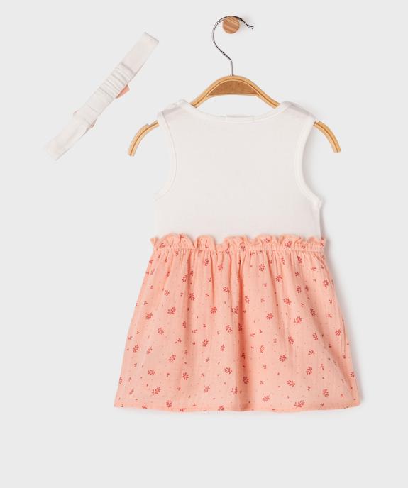 Ensemble 2 pièces bébé fille robe et bandeau - LuluCastagnette vue3 - LULUCASTAGNETTE - GEMO