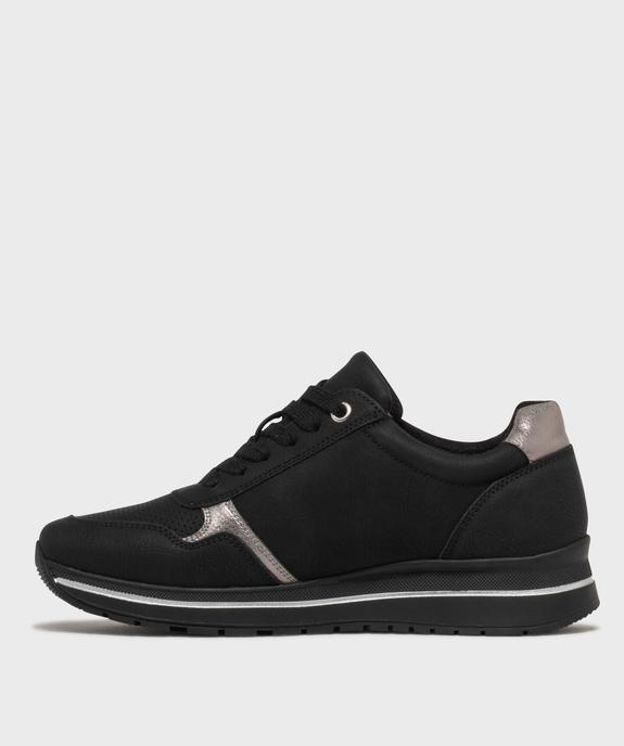 Baskets à lacets avec talon compensé femme - Valentina Baldano vue3 - VALENTINA BALDA - GEMO