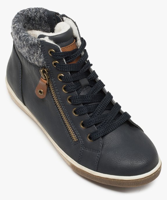 Baskets femme semi-montantes à col chaussette | GEMO