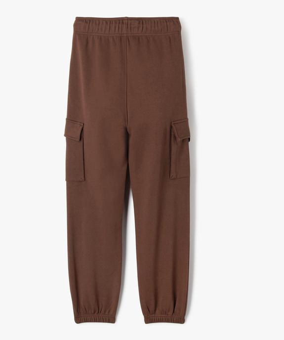 Pantalon cargo molletonné garçon vue3 - GEMO (JUNIOR) - GEMO