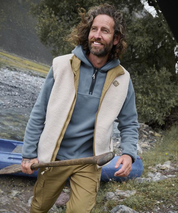 Sweat à capuche en maille polaire homme - Roadsign vue2 - ROADSIGN G4G - GEMO