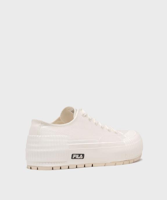 Baskets en toile sur semelle plateforme femme - Fila vue4 - FILA - GEMO