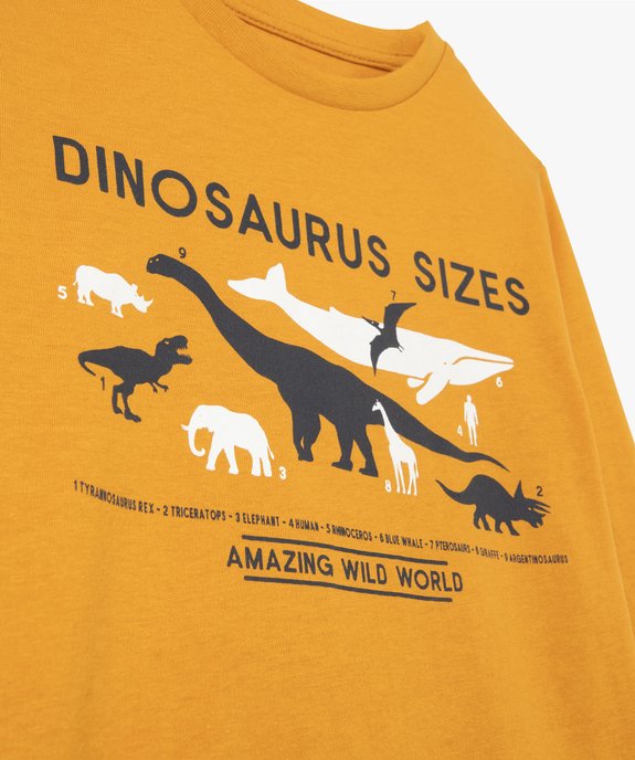 Tee-shirt garçon à manches longues avec motif XXL sur l’avant vue2 - GEMO (ENFANT) - GEMO