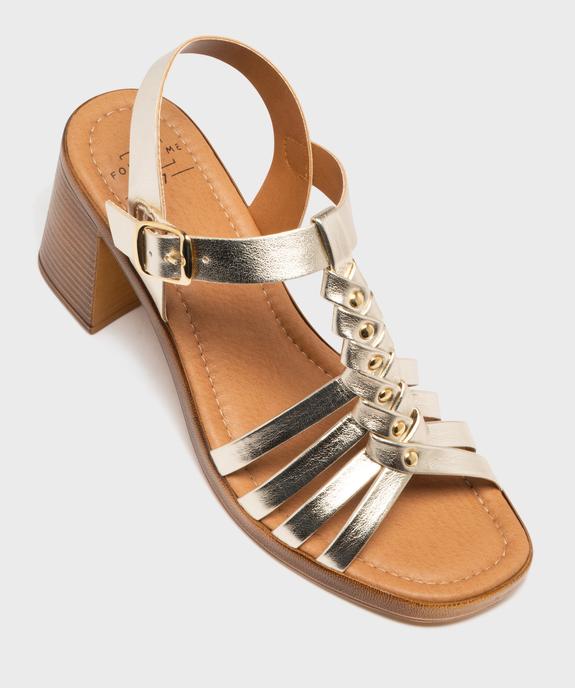 Sandales à brides avec large talon femme - Follow Me vue5 - FOLLOW ME - GEMO