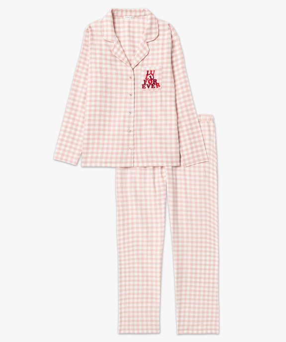 Pyjama femme à carreaux - LuluCastagnette vue4 - LULUCASTAGNETTE - GEMO