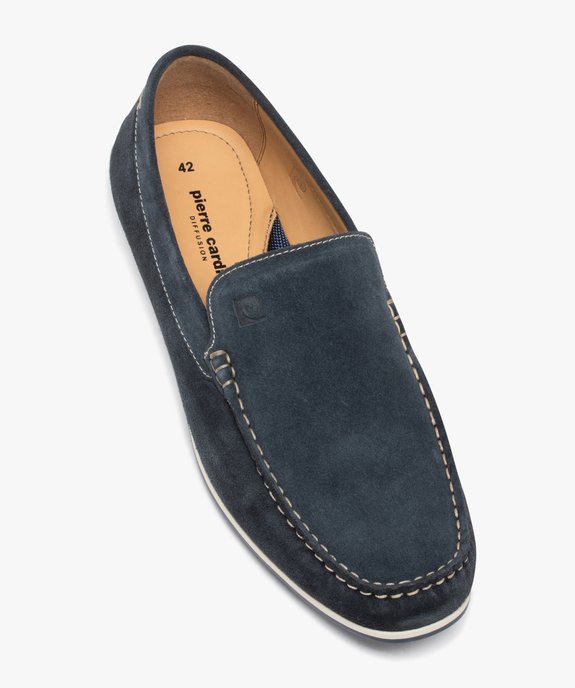 Mocassins homme unis en cuir suédé - Pierre Cardin D vue5 - PIERRE CARDIN D - GEMO
