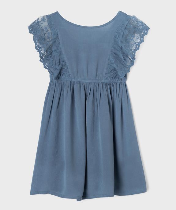Robe sans manches fluide avec détails en dentelle fille vue1 - GEMO 4G FILLE - GEMO