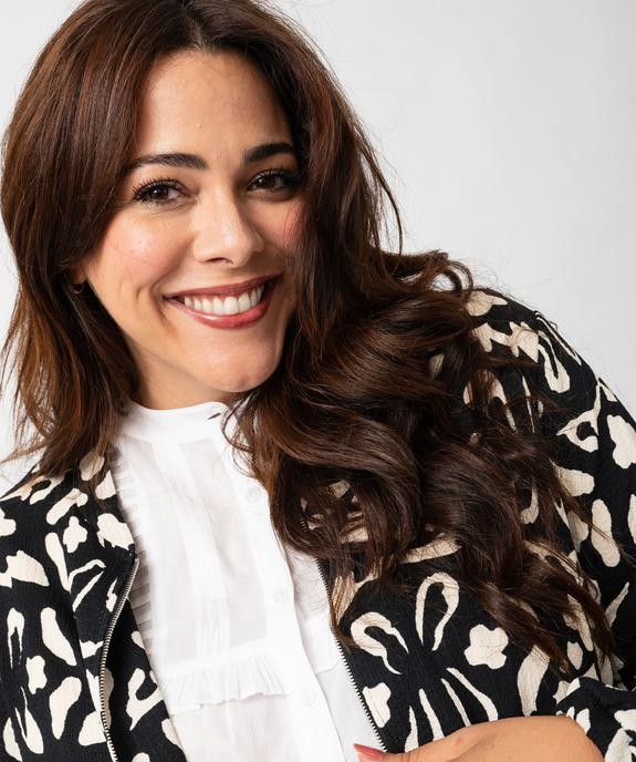 Veste fluide en maille texturée femme grande taille vue2 - GEMO (G TAILLE) - GEMO