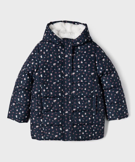 Parka matelassée à capuche doublure chaude fille vue1 - GEMO 4G FILLE - GEMO