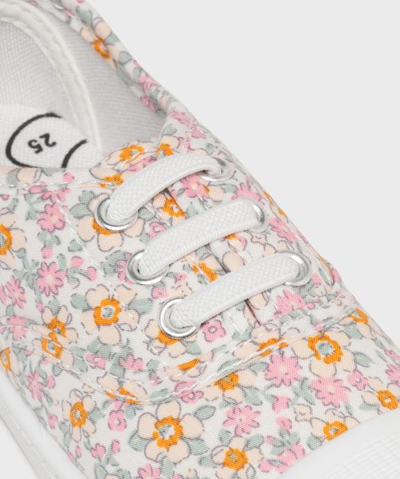 Tennis en toile à motifs fleuris fille - Lovely Wings vue6 - LOVELY WINGS GEMO FOR GOOD - GEMO