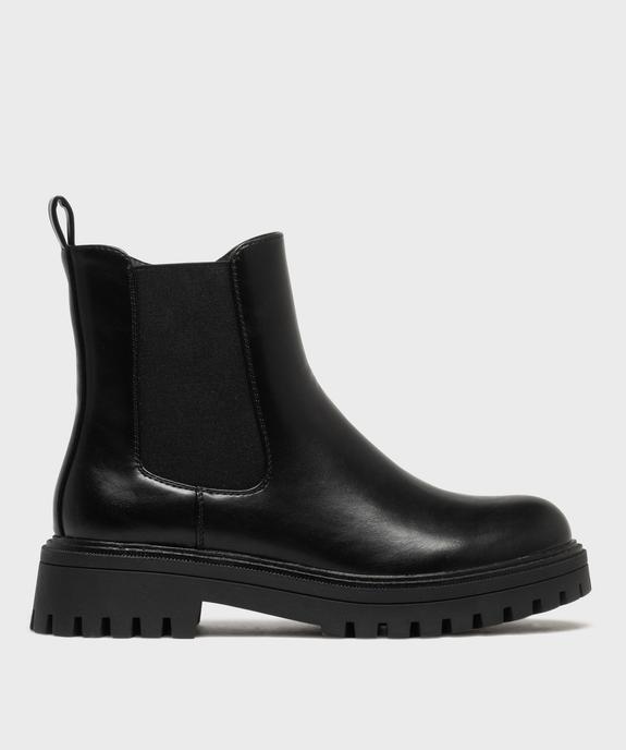 Boots crantés avec élastique latéral femme - 5 Miles vue2 - 5 MILES - GEMO