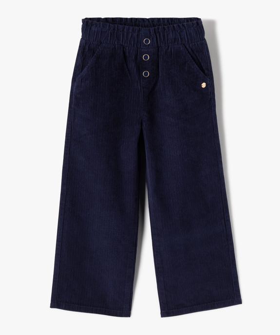 Pantalon large en velours côtelé fille - LuluCastagnette vue2 - LULUCASTAGNETTE - GEMO