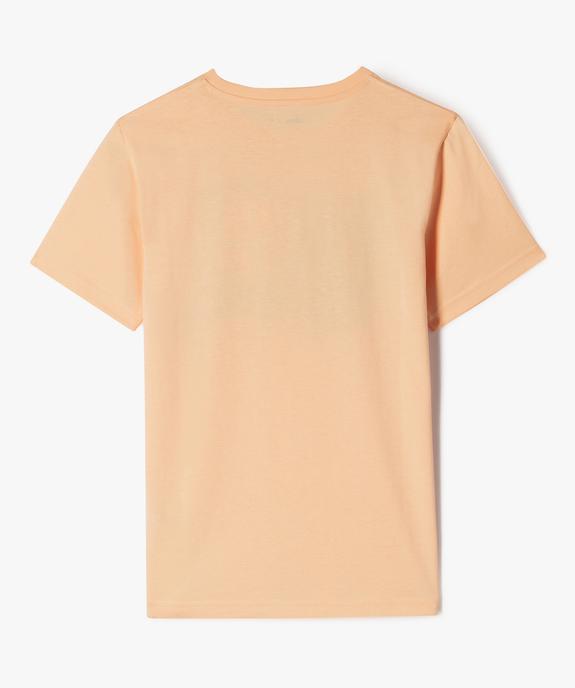 Tee-shirt à motif en coton garçon vue4 - GEMO 4G GARCON - GEMO