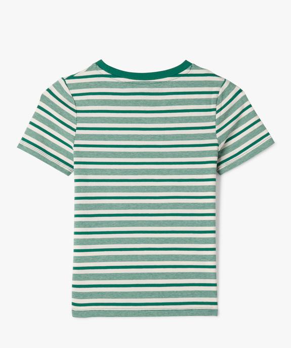 Tee-shirt à manches courtes rayé fille - Camps United vue3 - CAMPS GEMO FOR GOOD - GEMO