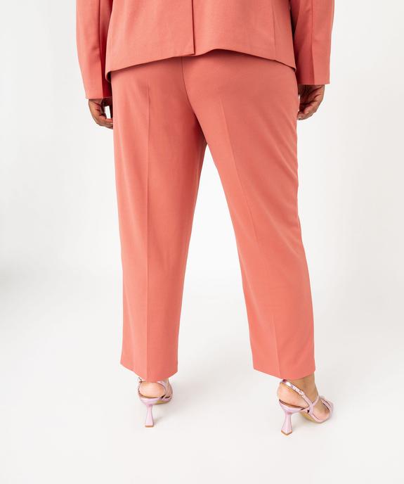 Pantalon fluide coupe carotte femme grande taille vue3 - GEMO (G TAILLE) - GEMO