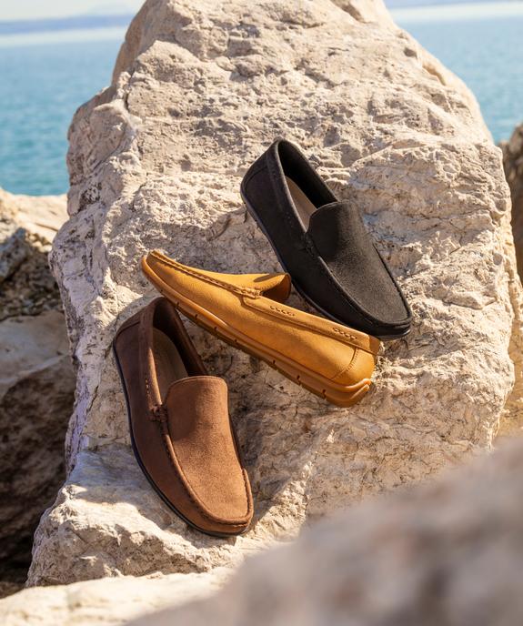 Mocassins en suédine et semelle intérieure cuir homme vue7 - URBAN STEPS GEMO FOR GOOD - GEMO