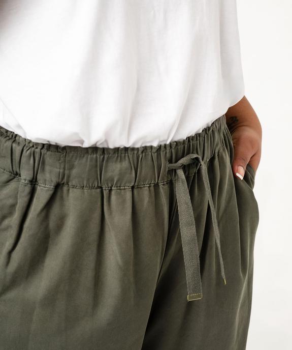 Pantalon en Lyocell femme grande taille vue2 - GEMO (G TAILLE) - GEMO
