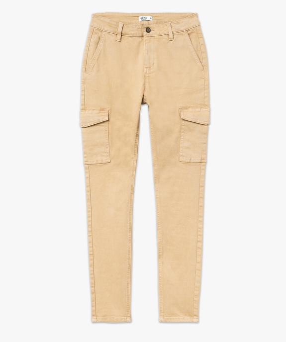 Pantalon cargo coupe slim femme vue4 - GEMO 4G FEMME - GEMO