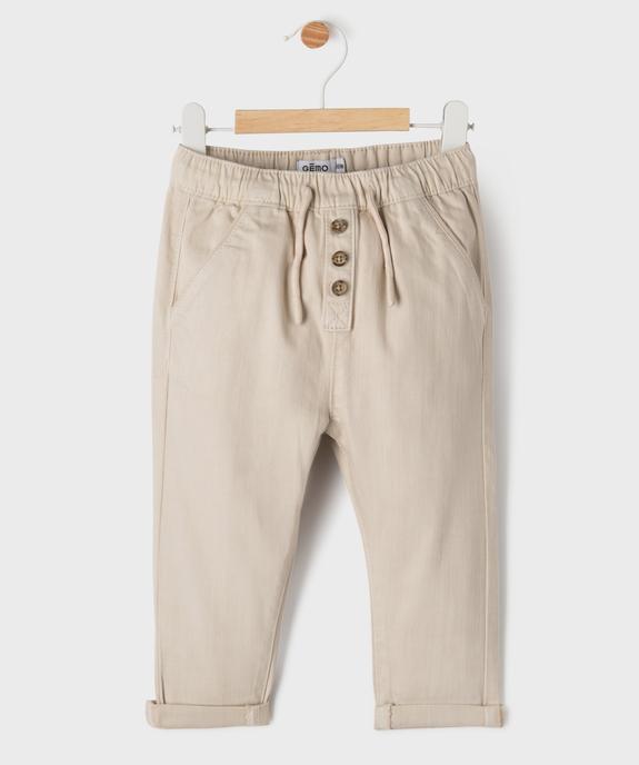 Pantalon en denim coloré bébé garçon vue6 - GEMO(BB COUCHE) - GEMO