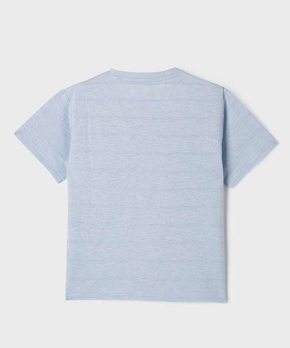 Tee-shirt uni à poche garçon vue3 - GEMO 4G GARCON - GEMO