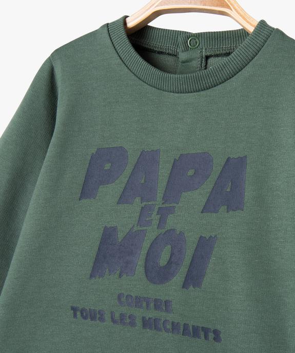 Sweat léger à message bébé garçon vue2 - GEMO 4G BEBE - GEMO