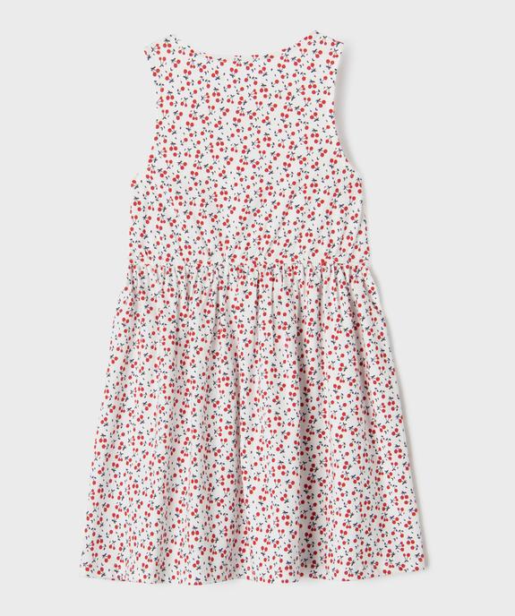 Robe sans manches à motifs fleuris fille vue3 - GEMO (ENFANT) - GEMO