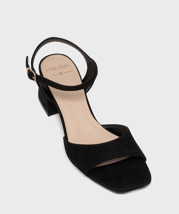 Sandales à talon toucher velours femme - Valentina Baldano vue5 - VALENTINA BALDA - GEMO