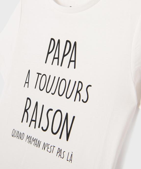 Tee-shirt manches courtes à message garçon vue2 - GEMO (ENFANT) - GEMO