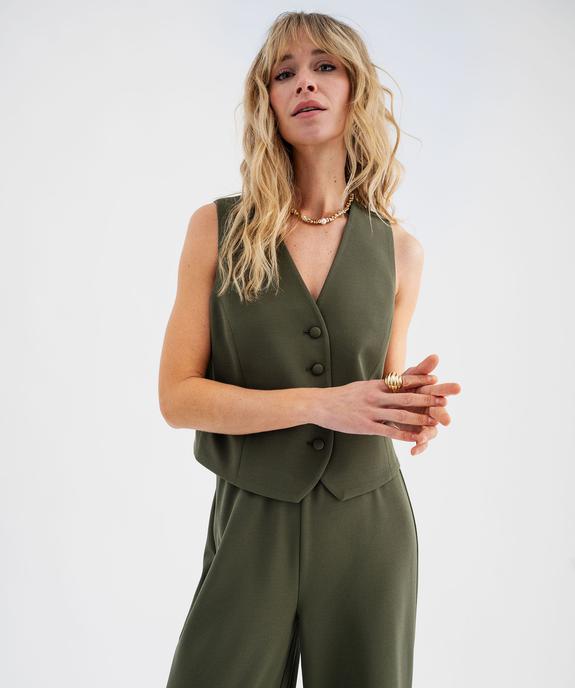 Gilet de costume sans manches femme vue4 - GEMO 4G FEMME - GEMO
