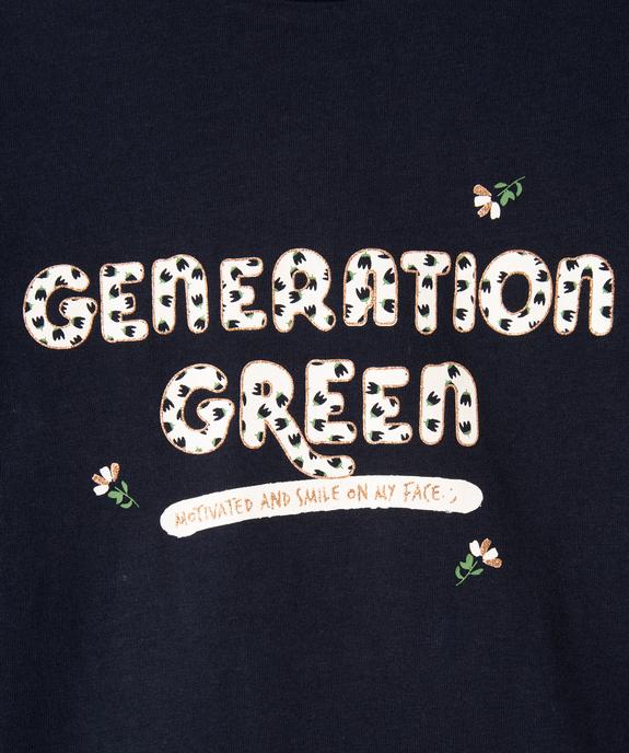 Tee-shirt à manches longues avec inscription fille vue2 - PREMIER PRIX BY GEMO - GEMO