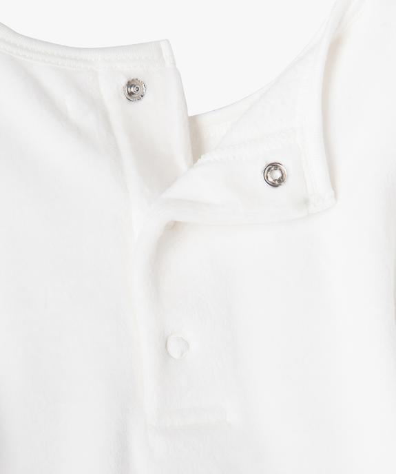 Pyjama 2 pièces en velours avec touches pailletées bébé fille vue3 - GEMO(BB COUCHE) - GEMO