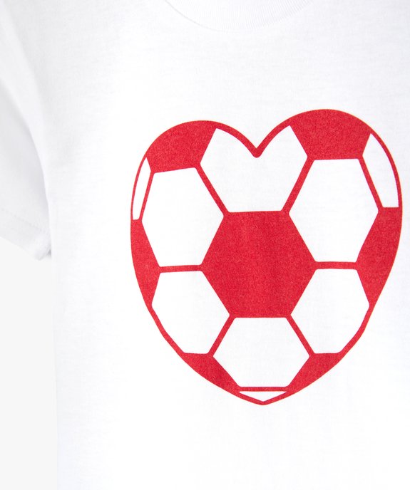 Tee-shirt fille motif fantaisie football vue2 - GEMO (ENFANT) - GEMO