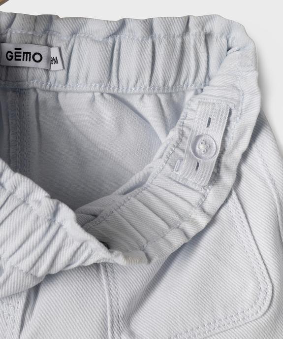 Short en twill de coton bébé fille vue5 - GEMO(BEBE DEBT) - GEMO