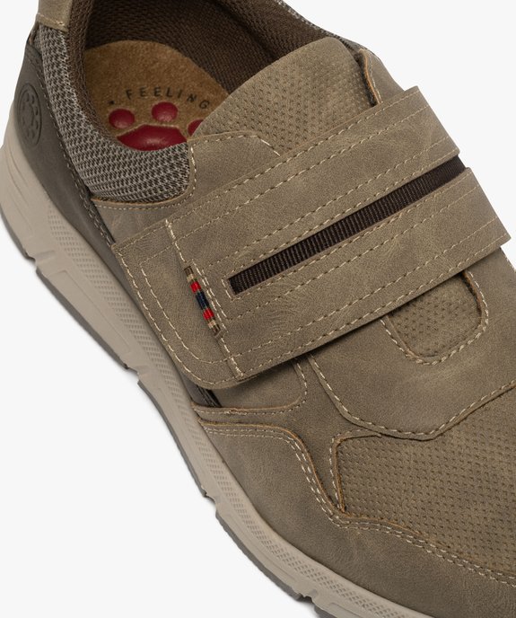 Baskets basses confort à scratch homme - Relife vue7 - RELIFE - GEMO