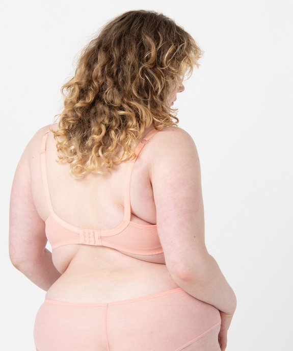 Soutien-gorge emboitant grande taille à armatures en dentelle  vue2 - GEMO(HOMWR FEM) - GEMO