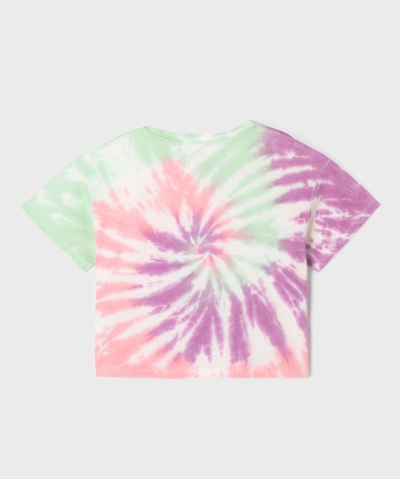 Tee-shirt manches courtes oversize motif Stitch fille - Disney vue3 - LILO & STITCH - GEMO