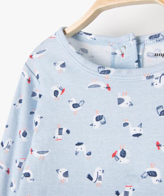 Pyjama bébé 2 pièces en jersey imprimé - No gaspi vue2 - NOGASPI - GEMO