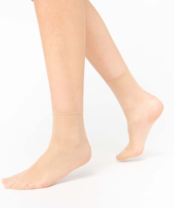 Socquettes femme transparentes (lot de 3) - Dim Beauty Resist vue1 - DIM - GEMO