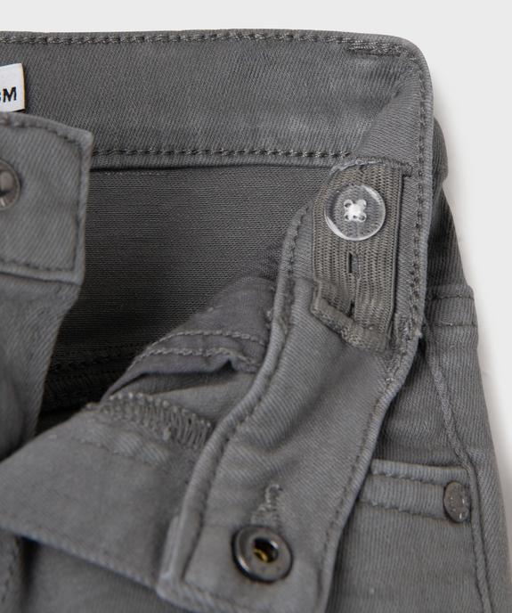 Short en coton stretch avec taille ajustable bébé garçon vue2 - GEMO(BEBE DEBT) - GEMO