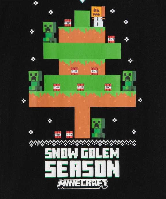 Tee-shirt Minecraft imprimé garçon vue3 - MINECRAFT - GEMO