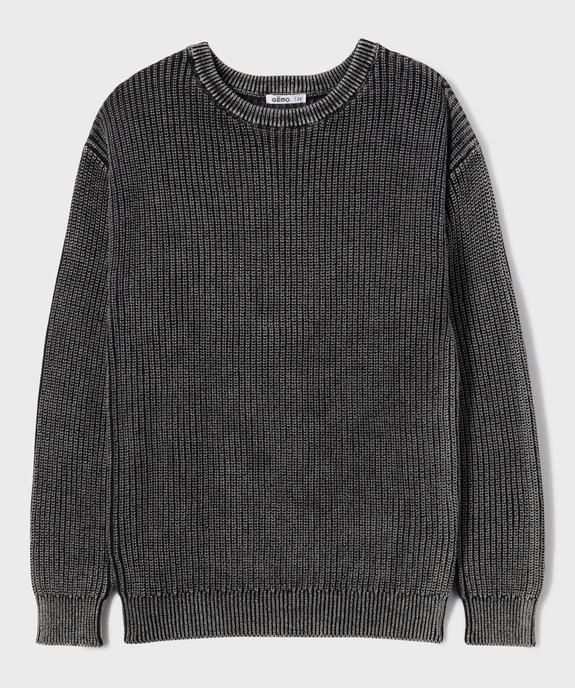 Pull en grosse maille garçon vue2 - GEMO (JUNIOR) - GEMO