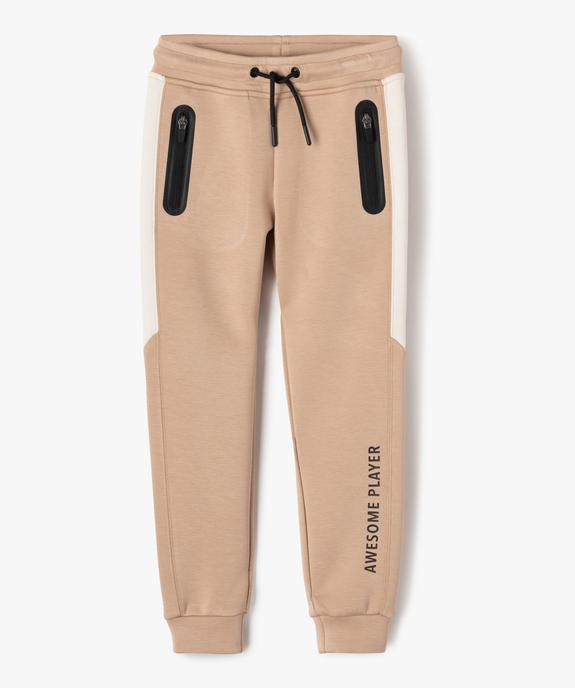 Jogging de sport à poches zippées garçon vue2 - GEMO (ENFANT) - GEMO