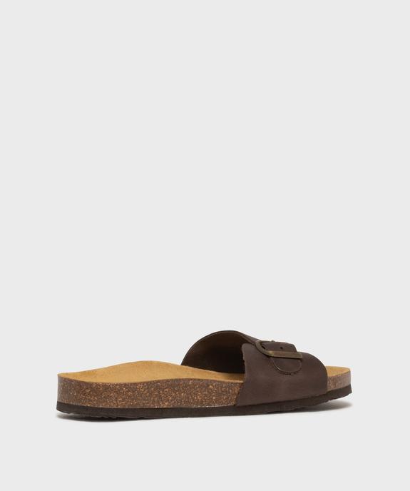 Mules ouvertes dessus cuir avec boucle métallique homme  Tanéo vue4 - TANEO GEMO FOR GOOD - GEMO